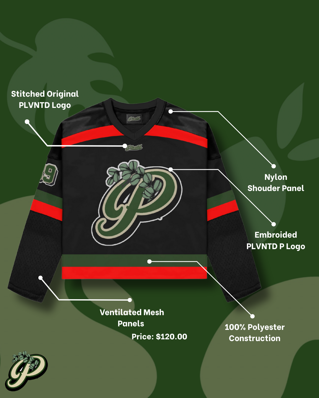 PLVNTD “P” Hockey Jersey