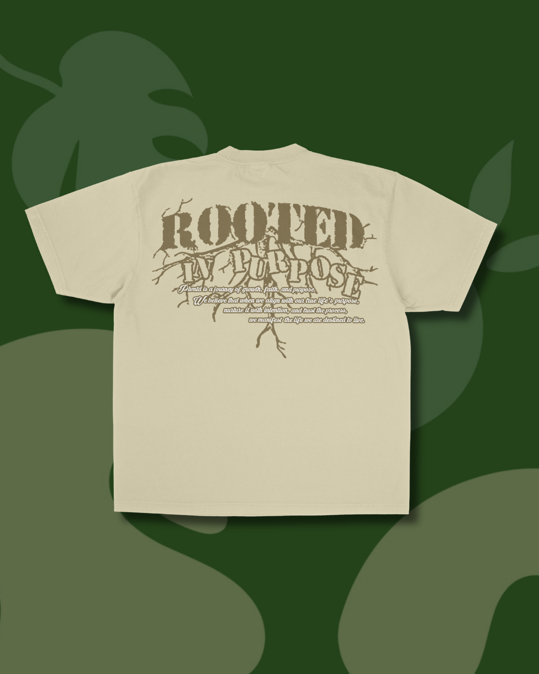 Rooted in Purpose Tee – Cream/Brown (SZN 2)