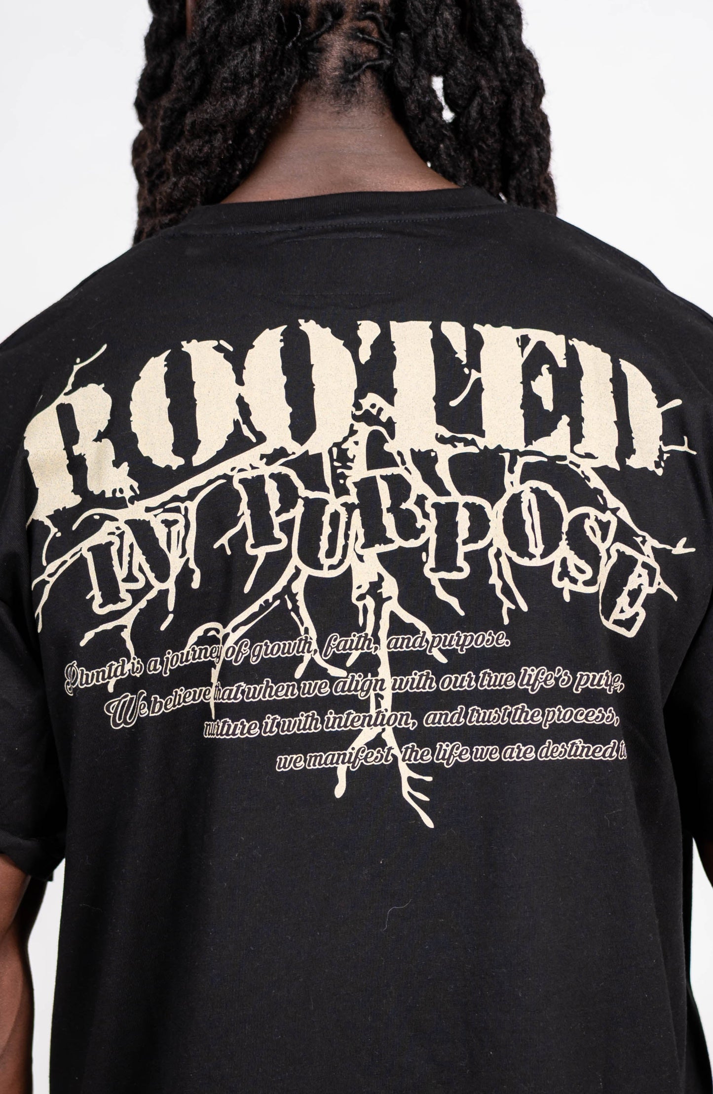 Rooted in Purpose Tee – Vintage Black (SZN 2)
