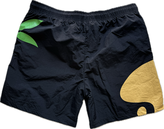 PLVNTD Camo Print Graphic Shorts – Black Leaf Camo (SZN 2)